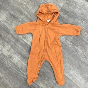 Kate Quinn Bear Footie Ears & Tail Organic Cotton 3-6